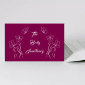 ブルゴーニュのロゴウィメンズ体気に 名刺