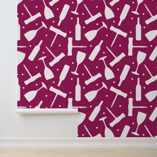 ブルゴーニュのワイングラスとコルク結婚ネジのバー 壁紙 (アプリケーション)