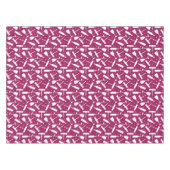 ブルゴーニュのワイングラスとボトル パターン（の模様が）ある テーブルクロス (正面(横))