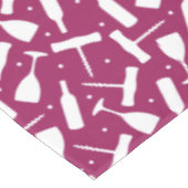 ブルゴーニュのワイングラスとボトル パターン（の模様が）ある テーブルクロス (アングル)