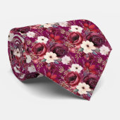 ブルゴーニュのワインボホウォーターの色の花 ネクタイ (ロール)