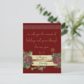 ブルゴーニュのヴィンテージクリスマスアート シーズンポストカード (スタンド正面)