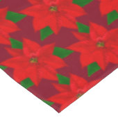 ブルゴーニュの大きなポインセチア花柄 テーブルクロス (アングル)