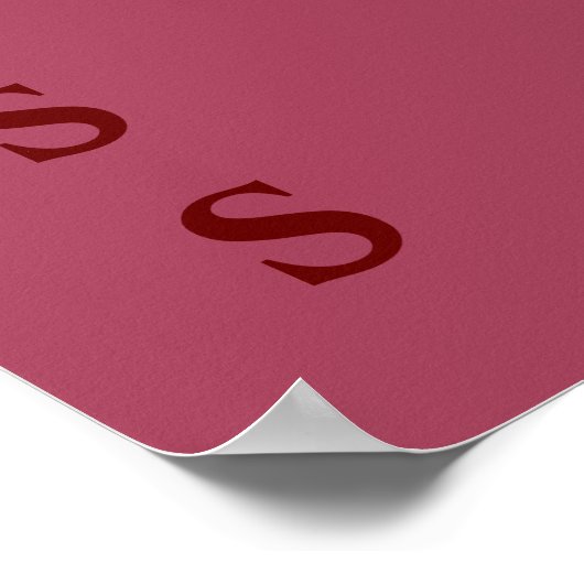 ブルゴーニュの家族名写真表示ポスター ポスター (角)