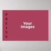 ブルゴーニュの家族名写真表示ポスター ポスター (正面)