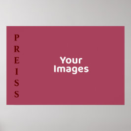 ブルゴーニュの家族名写真表示ポスター ポスター