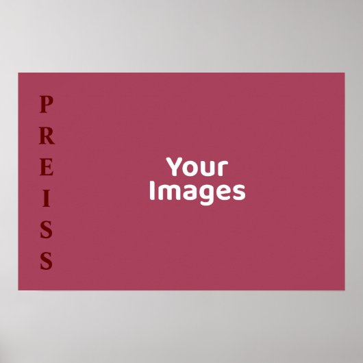 ブルゴーニュの家族名写真表示ポスター ポスター (正面)