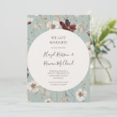 ブルゴーニュの山花 |ティール(緑がかった色)の準備のお知らせ 招待状 (スタンド正面)