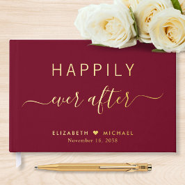 ブルゴーニュの後ずっと幸せ結婚に ゲストブック