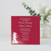 ブルゴーニュの新郎新婦結婚の 招待状 (スタンド正面)