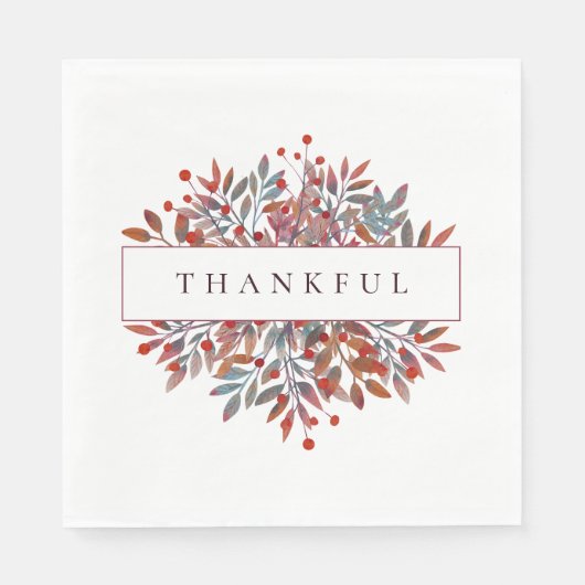 ブルゴーニュの果実&離れカスタマイズ可能な植物学 スタンダードランチョンナプキン (正面)