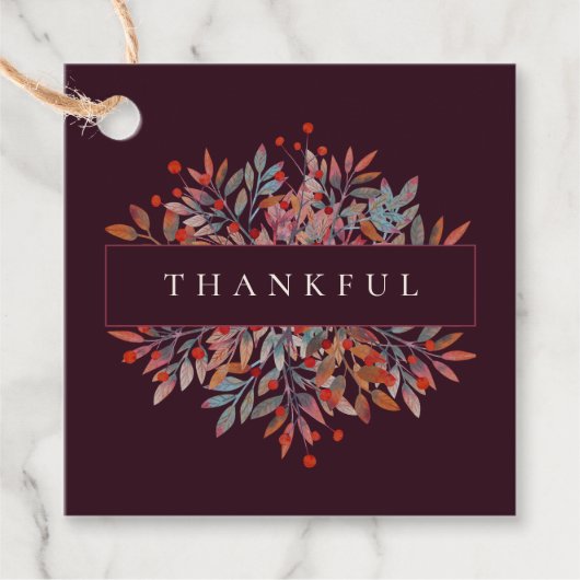 ブルゴーニュの果実&離れカスタマイズ可能な植物学 フェイバータグ (正面)