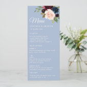 ブルゴーニュの水の色のフローラ結婚メニュー メニュー (スタンド正面)