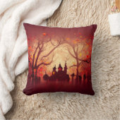 ブルゴーニュの水の色ハロウィーン クッション (ブランケット)