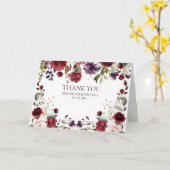 ブルゴーニュの水彩フローラ写真ありがとうござ結婚う カード (黄色い花)