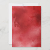 ブルゴーニュの水彩結婚式招待状 招待状 (裏面)