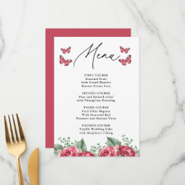 ブルゴーニュの生涯の蝶ブライダルシャワー メニュー