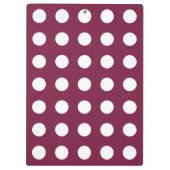 ブルゴーニュの白水玉模様 クリップボード (裏面)