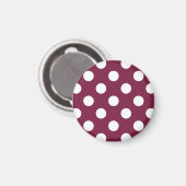 ブルゴーニュの白水玉模様 マグネット (正面/裏面)