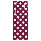 ブルゴーニュの白水玉模様 ワインギフトバッグ (裏面)