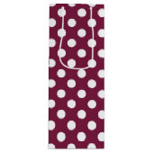 ブルゴーニュの白水玉模様 ワインギフトバッグ (正面)