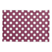 ブルゴーニュの白水玉模様 枕カバー (裏面)