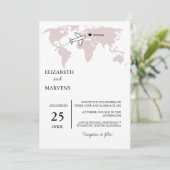 ブルゴーニュの目的地結婚旅行 招待状 (スタンド正面)