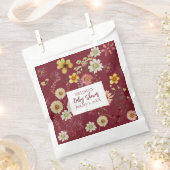 ブルゴーニュの素朴なボホの野草 フェイバーバッグ (クリップ留めされた状態)