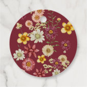 ブルゴーニュの素朴な野花 フェイバータグ (裏面)