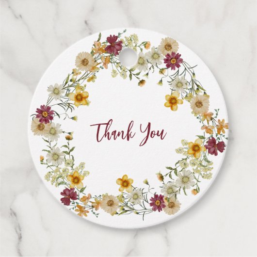 ブルゴーニュの素朴な野花 フェイバータグ (正面)