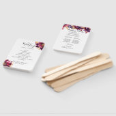 ブルゴーニュの至福エレガント:フローラつる植物パターン勝利 ハンドファン (組立なし)