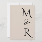 ブルゴーニュの至福エレガント:フローラつる植物パターン勝利 招待状 (裏面)