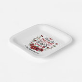 ブルゴーニュの花お前は誰でもないし、それがあなたの力だ ペーパープレート (傾斜あり)