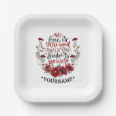 ブルゴーニュの花お前は誰でもないし、それがあなたの力だ ペーパープレート (正面)