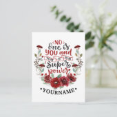 ブルゴーニュの花お前は誰でもないし、それがあなたの力だ ポストカード (スタンド正面)