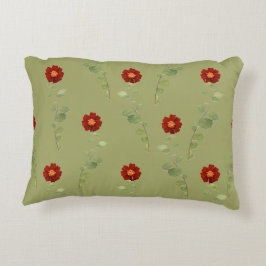 ブルゴーニュの花と緑: アクセントクッション