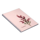 ブルゴーニュの花のオーダーメイド ノートブック (右側)