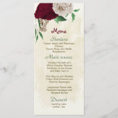 ブルゴーニュの花の植物性結婚の花 メニュー (正面)