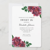 ブルゴーニュの花は甘い16.フローラ16歳 招待状 (正面)