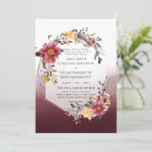 ブルゴーニュの花カソリック結婚スの 招待状 (スタンド正面)