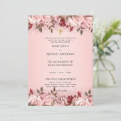 ブルゴーニュの花カソリック結婚スの 招待状 (スタンド正面)