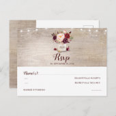 ブルゴーニュの花メイスンジャー素朴RSVP ポストカード (正面/裏面)