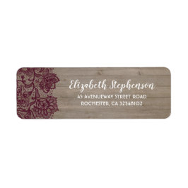 ブルゴーニュの花レース素朴 ラベル