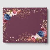 ブルゴーニュの花ワインテイスティングウォーター結婚カラー ゲストブック (裏面)