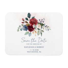ブルゴーニュの花咲くグリーンウェディングの「Save the Date」 マグネット