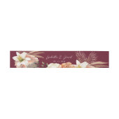 ブルゴーニュの花嫁ベルト 招待状ベリーバンド (フラット)