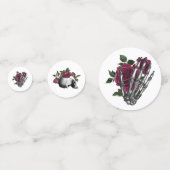 ブルゴーニュの花柄ゴシックウェディング コンフェッティ (正面)