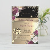 ブルゴーニュの花、ダイアモンバルーン退職パーティー 招待状 (スタンド正面)