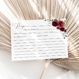 ブルゴーニュの花、ボホ、ブライダルシャワーレシピ