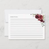 ブルゴーニュの花、ボホ、ブライダルシャワーレシピ (裏面)